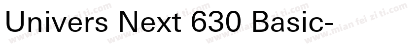 Univers Next 630 Basic字体转换